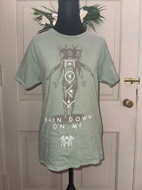 Sleep Token “Rain Down On Me” Graphic Tee Sage Green Band Shirt Small